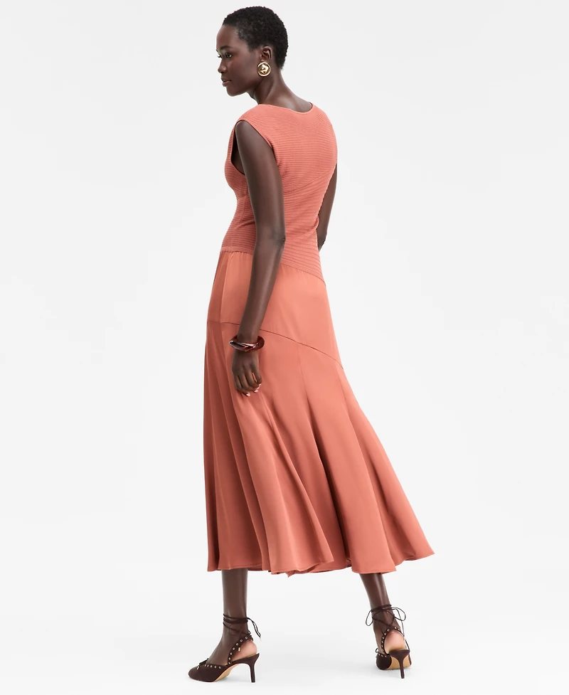 I.n.c. International Concepts Women's Mixed-Media Sweater Dress, Macy's Exclusive