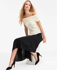 I.n.c. International Concepts Women's Off-The-Shoulder Sweater, Macy's Exclusive