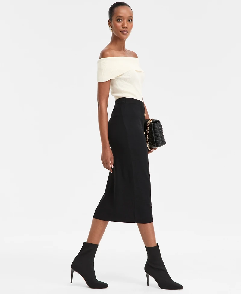I.n.c. International Concepts Women's Button Sweater Skirt, Macy's Exclusive