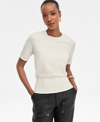 I.n.c. International Concepts Women's Elbow-Sleeve Crewneck Sweater, Macy's Exclusive