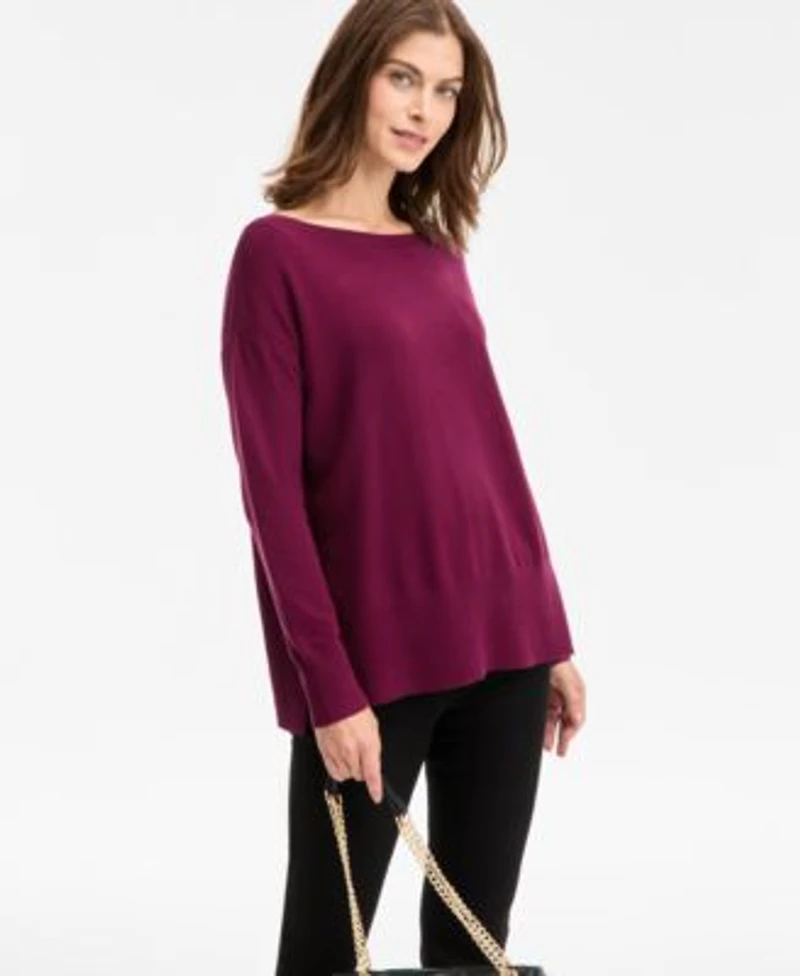 I.N.C. International Concepts Womens Everyday Sweater Tunic P Xs Xxl Macys Exclusive