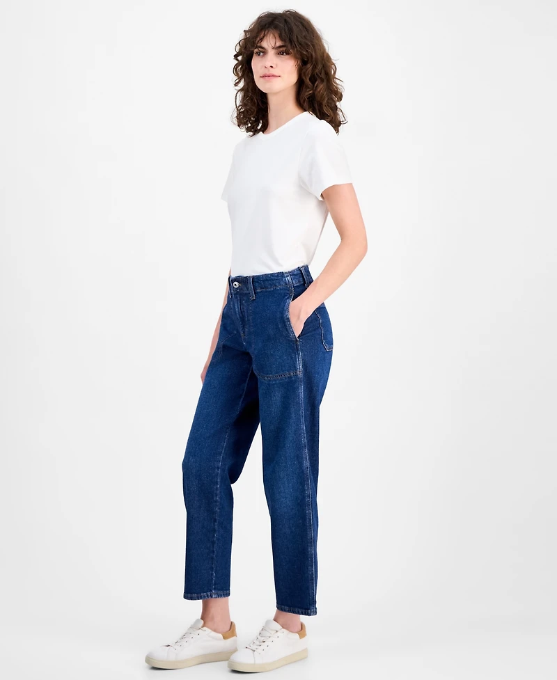 Style & Co Women's Mid-Rise Relaxed Straight-Leg Jeans, Macy's Exclusive