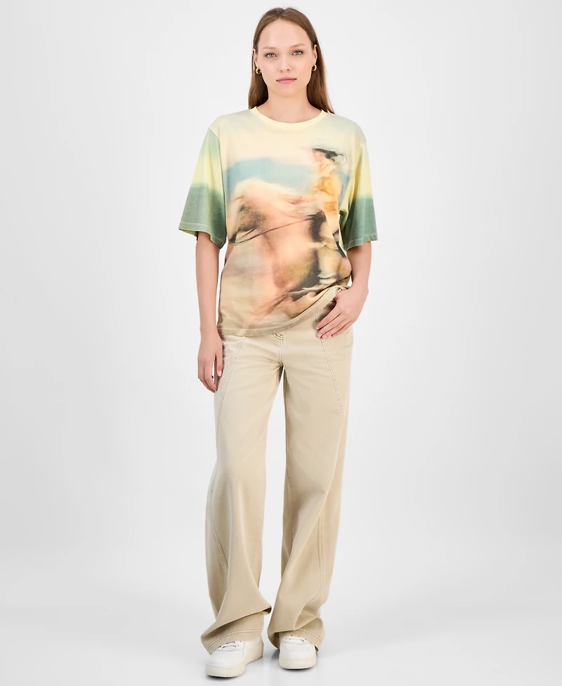 Boss Orange Women's Cowboy Graphic T-Shirt