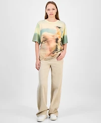 Boss Orange Women's Cowboy Graphic T-Shirt