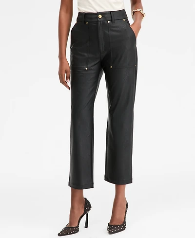 I.n.c. International Concepts Women's High Rise Patch Pocket Pants, Macy's Exclusive