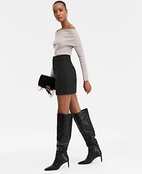 I.n.c. International Concepts Women's Embellished Mini Skirt, Macy's Exclusive