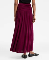 I.n.c. International Concepts Women's Ruched-Waist Maxi Skirt, Macy's Exclusive