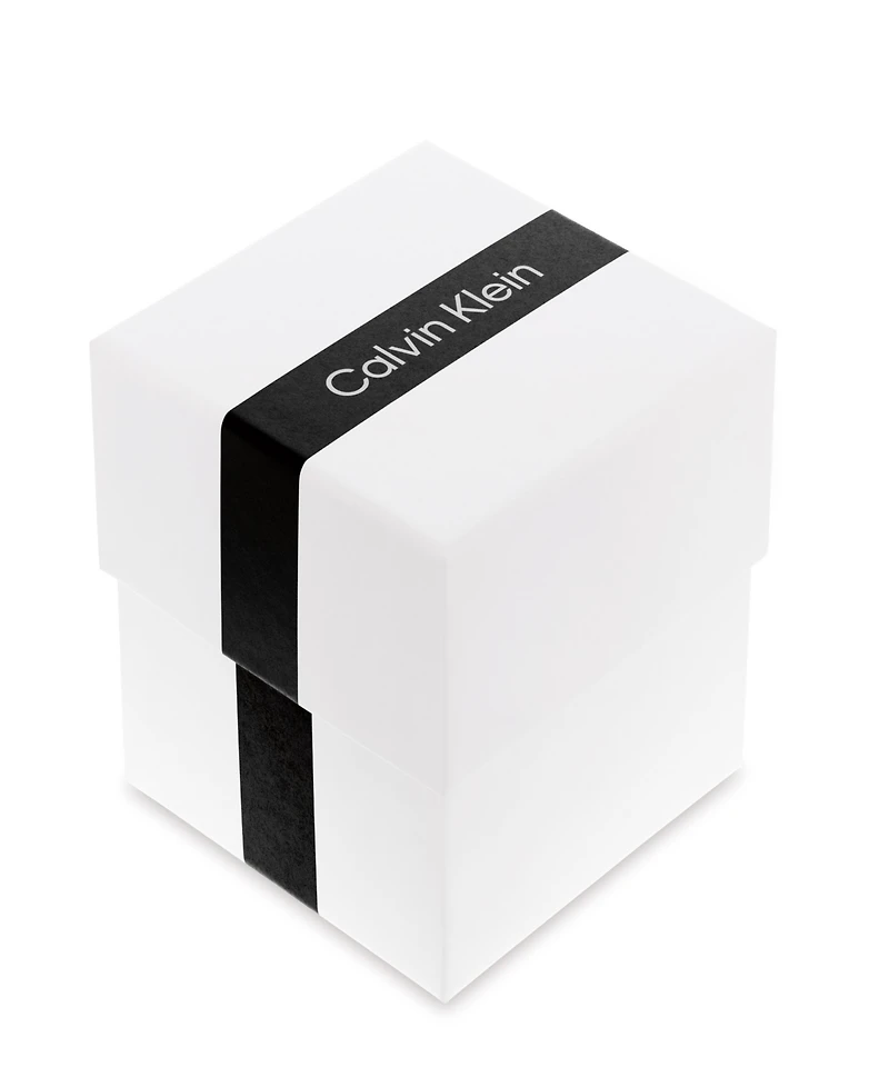 Calvin Klein Women's Elongated Gold Tone Stainless Steel Bracelet Watch, 18.5 x 20.5mm