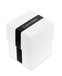 Calvin Klein Women's Elongated Gold Tone Stainless Steel Bracelet Watch, 18.5 x 20.5mm