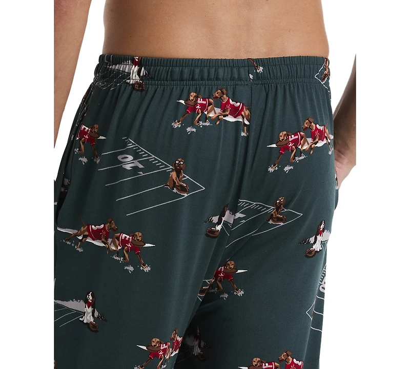 Perry Ellis Portfolio Men's Football Dog Pajama Pants