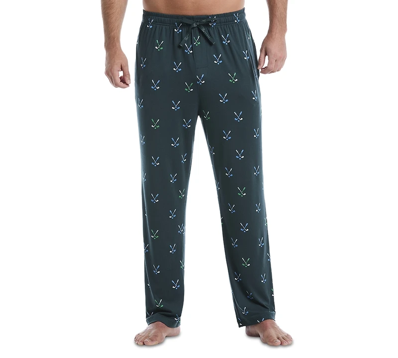 Pga Tour Men's Golf Clubs Pajama Pants & T-Shirt Set