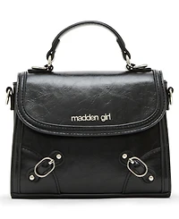 Madden Girl Lilithc Crinkle Top Handle Satchel Bag