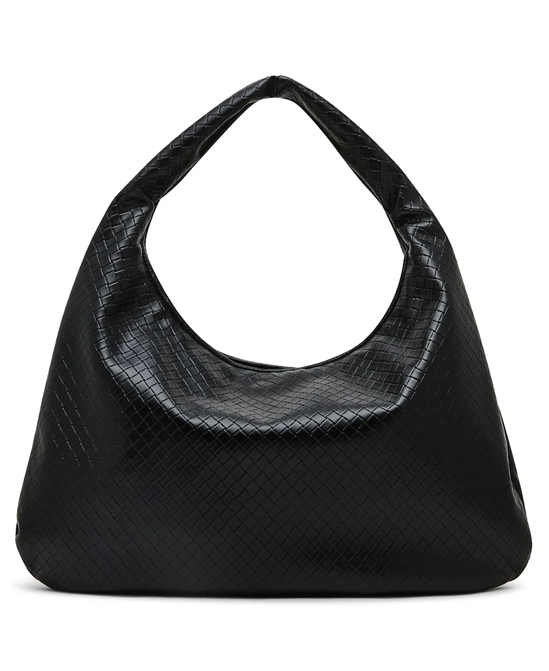 Madden Girl Jesinia Woven Zipper Hobo Bag