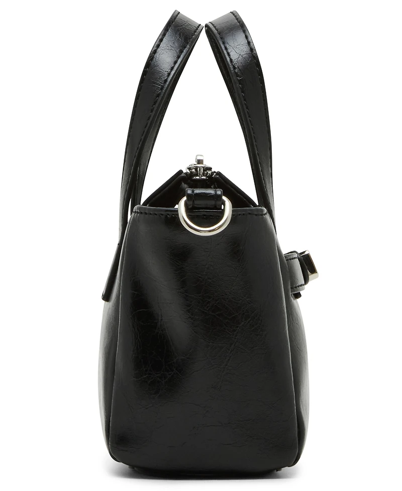 Madden Girl Cathc Crinkle Zipper Satchel Bag