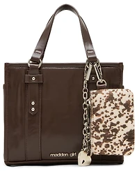 Madden Girl Kyrac Crinkle Zipper Tote Bag