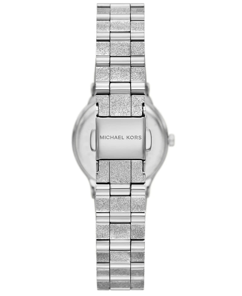 Michael Kors Women's Billie Three-Hand Silver-Tone Stainless Steel Watch, 26mm