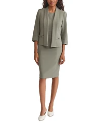 Kasper Women's Crewneck Sleeveless Sheath Dress, Regular & Petite