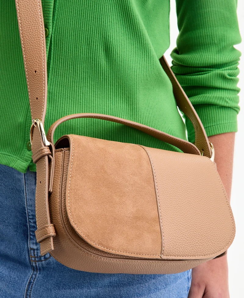 On 34th Jaqqy Faux-Suede Crossbody Bag, Macy's Exclusive