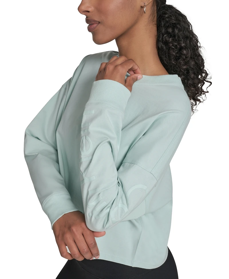 Calvin Klein Performance Women's Logo Cropped Long-Sleeve