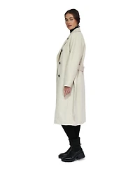 Belle & Bloom Boss Girl Double-Breasted Lined Wool Coat