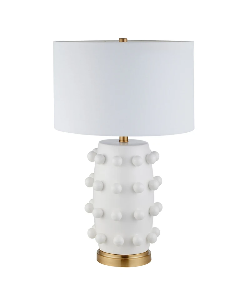 Hudson & Canal Farrington 25.5" Ceramic Table Lamp with Fabric Shade