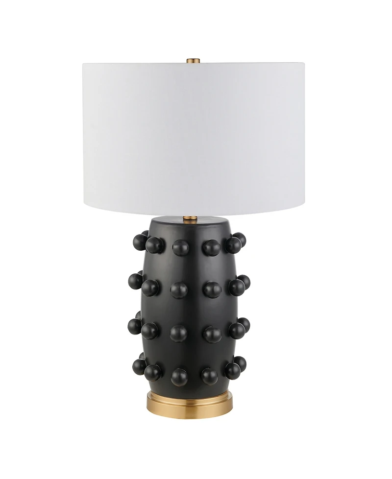Hudson & Canal Farrington 25.5" Ceramic Table Lamp with Fabric Shade