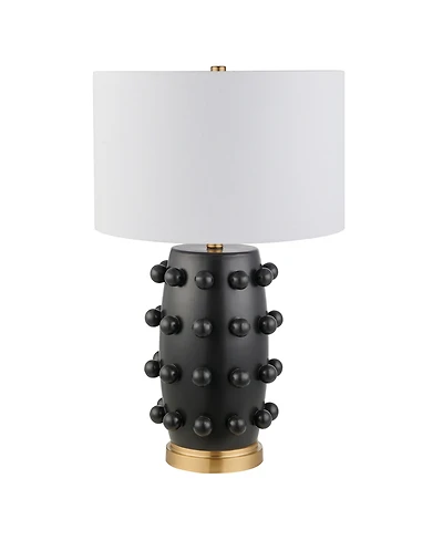 Hudson & Canal Farrington 25.5" Ceramic Table Lamp with Fabric Shade