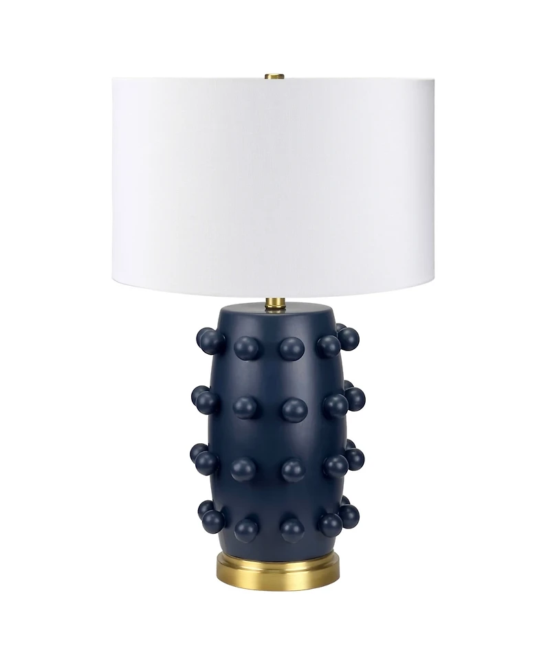 Hudson & Canal Farrington 25.5" Ceramic Table Lamp with Fabric Shade