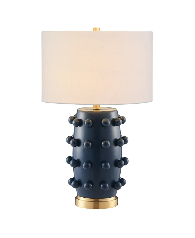 Hudson & Canal Farrington 25.5" Ceramic Table Lamp with Fabric Shade
