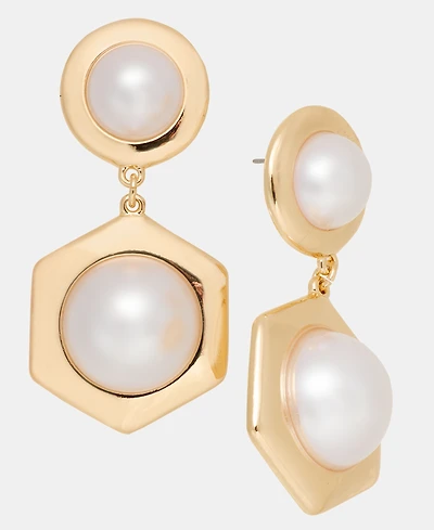 I.n.c. International Concepts Hexagon Drop Earrings, Macy's Exclusive