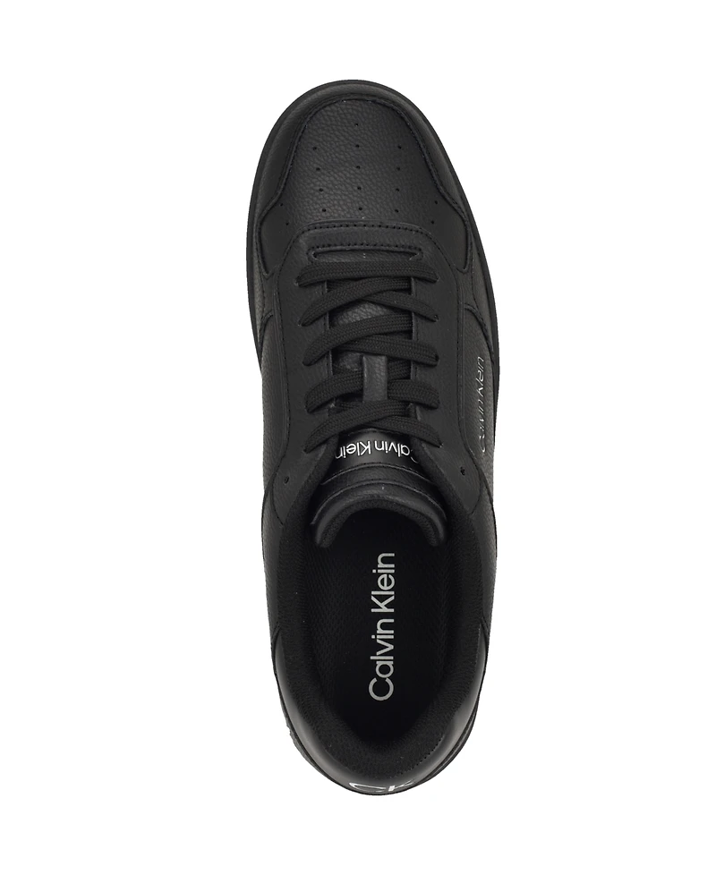 Calvin Klein Men's Landy Round Toe Lace Up Sneakers