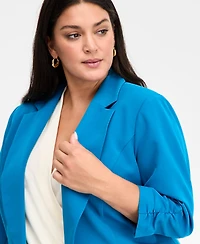 I.n.c. International Concepts Plus 3/4-Sleeve Blazer, Created for Macy's