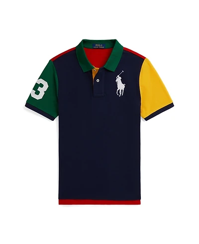 Polo Ralph Lauren Big Boys Pony Color Blocked Mesh Shirt