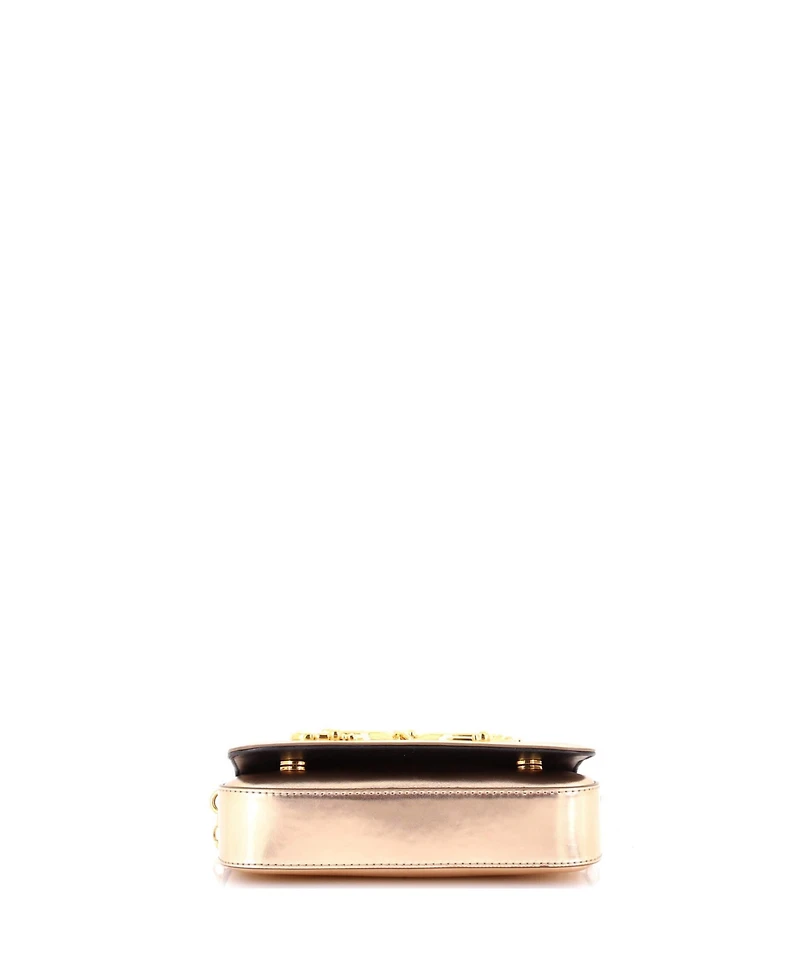 Pre-Owned Dolce & Gabbana Mini Dg Girls Flap Bag Embellished Leather