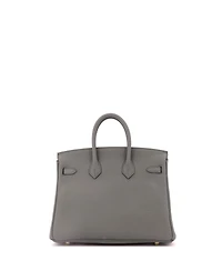 Pre-Owned Hermes Birkin 25 Handbag Togo with Gold Hardware