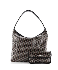 Pre-Owned Goyard Boheme Hobo Printed Coated Canvas