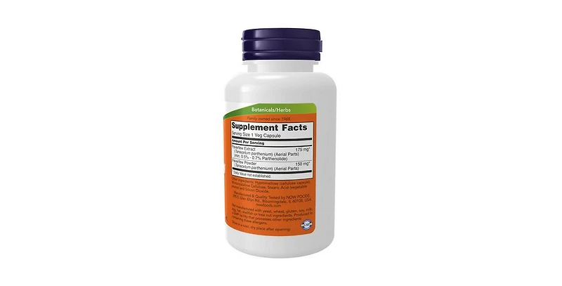 Now Foods Feverfew ,400 mg ,100 Caps