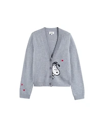 Chinti & Parker Women's Wool Cashmere Snoopy Peek Cardigan
