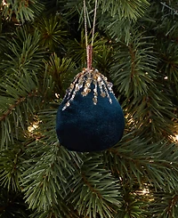 Holiday Lane Enchanted Emerald Fabric Pear Ornament, Macy's Exclusive