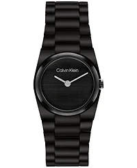 Calvin Klein Women's Ck Unite Black Ip Stainless Steel Bracelet Watch 26mm