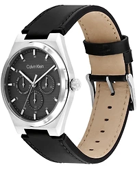 Calvin Klein Men's Ck Motion Leather Strap Watch 39mm
