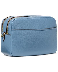 Michael Kors Bryant Medium Leather Double Zip Chain Camera Crossbody