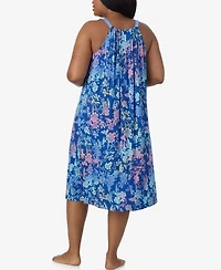 Ellen Tracy Plus Sleeveless Midi Nightgown