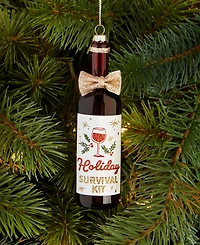 Holiday Lane Spirits Holiday Wine Bottle Ornament, Macy's Exclusive