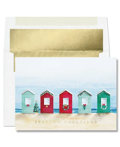 Masterpiece Studios Beach Bungalows Holiday Boxed Cards