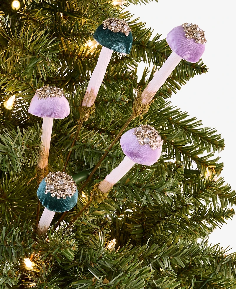 Holiday Lane Enchanted Forest Mushroom Pick Ornament, Macy's Exclusive