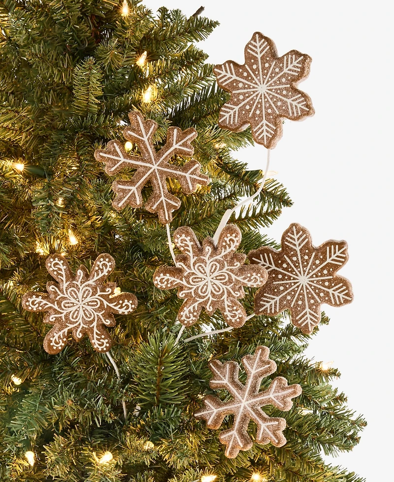 Holiday Lane Gingerbread Village Snowflake Pick Ornament, Macy's Exclusive