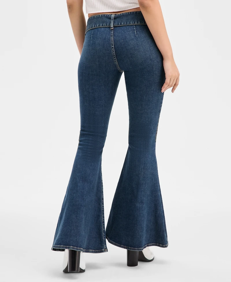 Guess Women's Franki Mid-Rise Flare-Leg Jeans