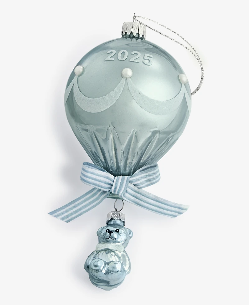 Holiday Lane Baby's First Christmas 2025 Blue Hot Air Balloon Ornament, Macy's Exclusive