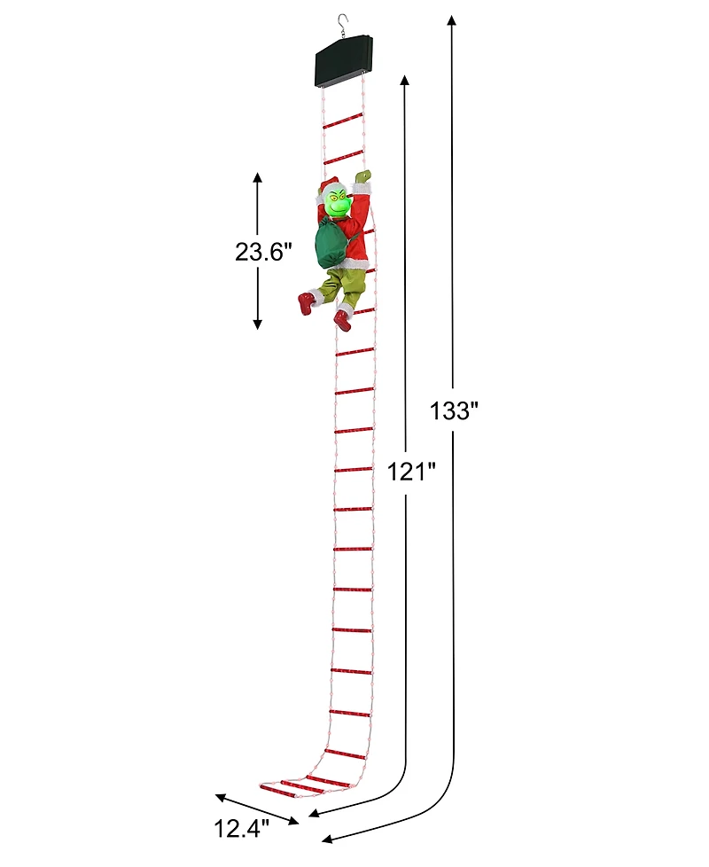 Mr. Christmas Super Climbing Outdoor Rope Ladder Climbing Grinch